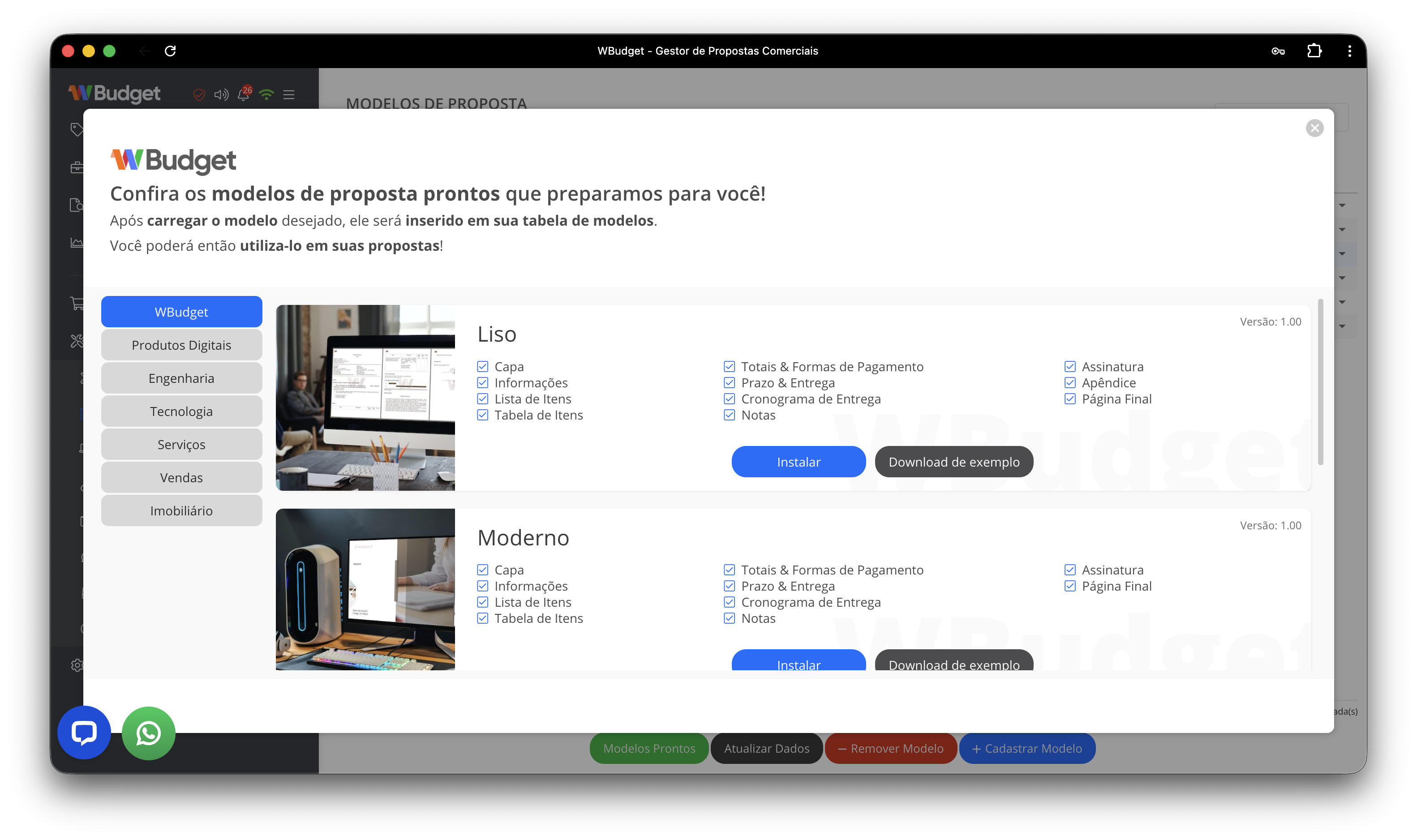 Modelos de proposta prontos