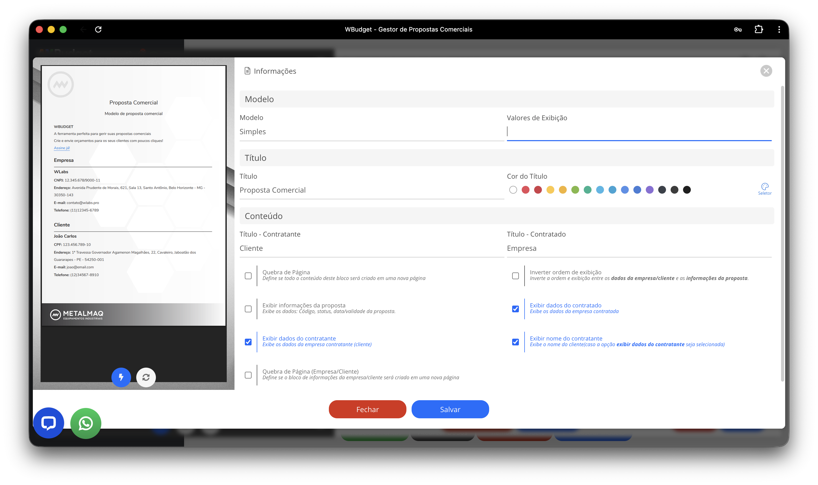 Edição de parte do modelo
